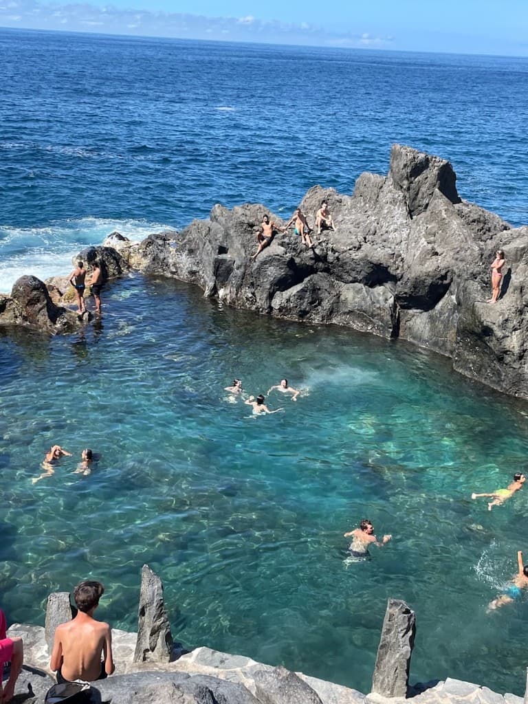 Natural rock pools on the Tenerife coast